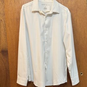 Perry Ellis Men's Classic White Dress Shirt
